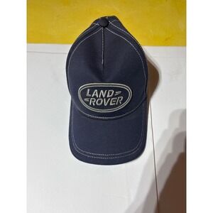 Land Rover Navy Blue Baseball Cap Embroidered Logo Adjustable Strap Men's